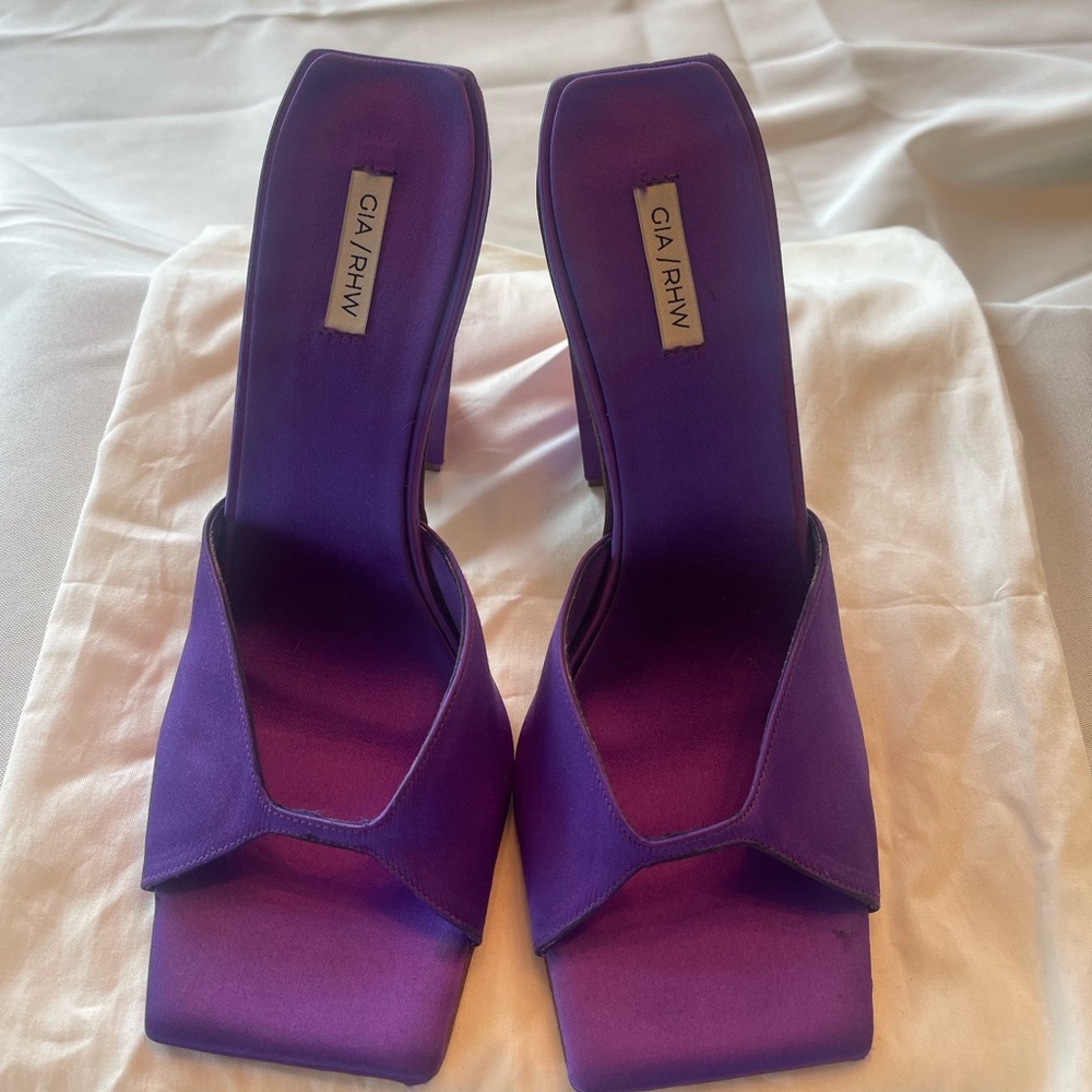 GIABORGHINI x RHW Satin Block-Heel - Picture 4 of 6